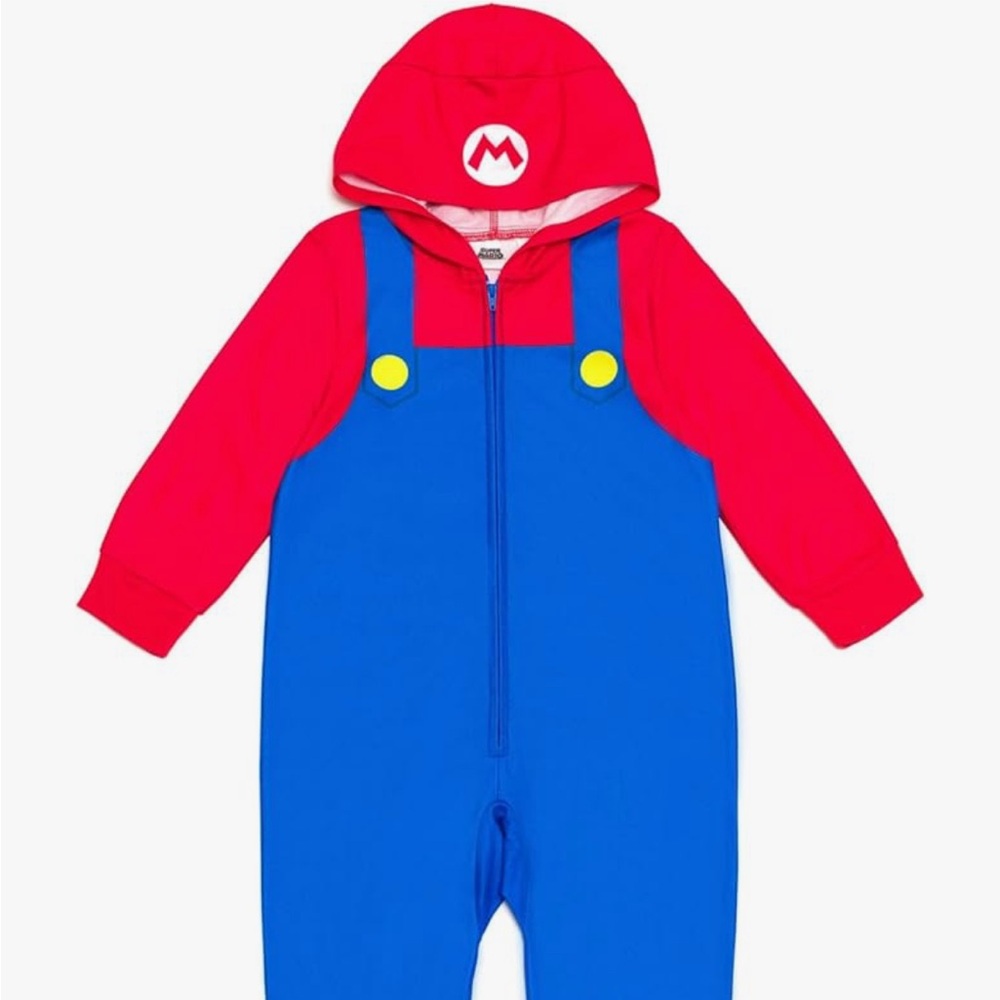 Super Mario Zip Up PJs